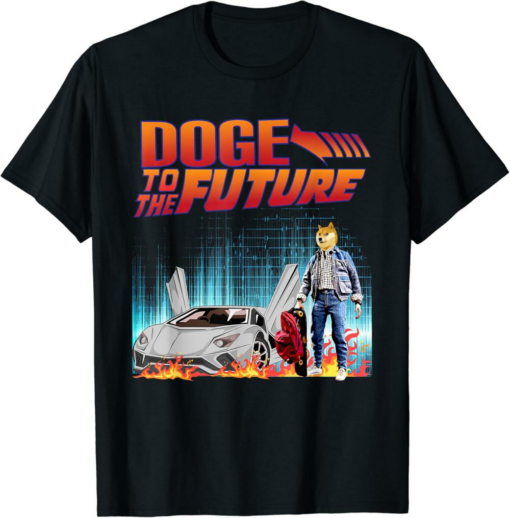 Dogecoin T-Shirt Funny To Moon Hodl Cryptocurrency DOGE