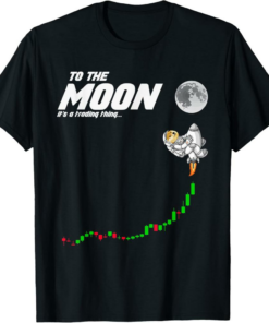 Dogecoin T-Shirt To The Moon Funny Astronaut Crypto Trading