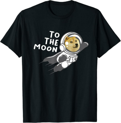 Dogecoin T-Shirt To The Moon Hodl DOGE Coin Crypto Currency