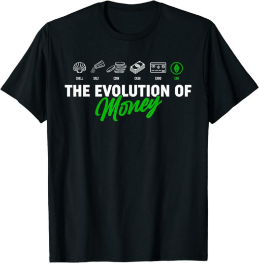 Ethereum T-Shirt Crypto To The Moon The Evolution Of Money