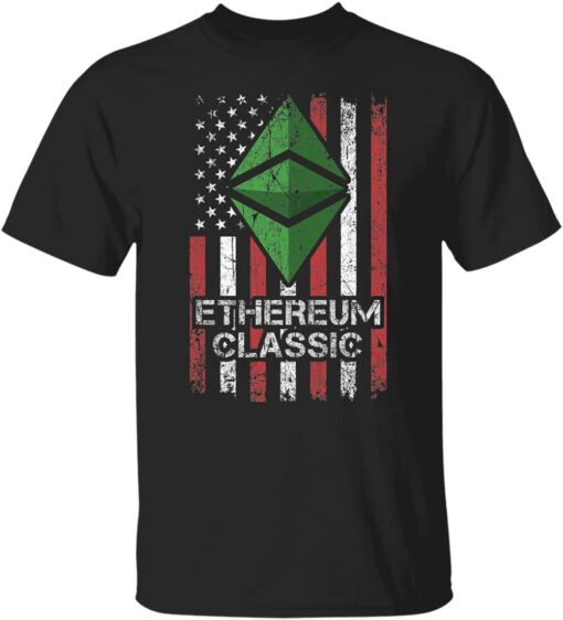 Ethereum T-Shirt Cryptocurrency American Flag Etc Crypto