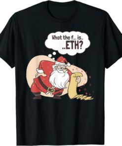 Ethereum T-Shirt Eth Coin Cryptocurrency Santa Claus