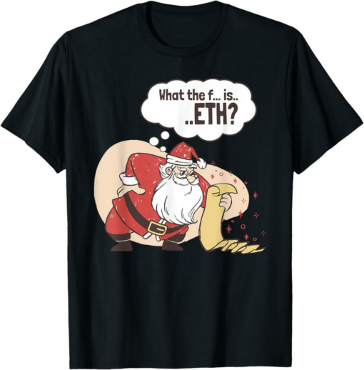 Ethereum T-Shirt Eth Coin Cryptocurrency Santa Claus