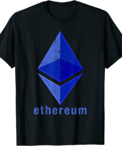 Ethereum T-Shirt Eth Logo Blockchain Cryptocurrency Token