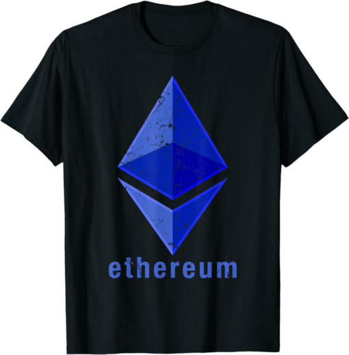 Ethereum T-Shirt Eth Logo Blockchain Cryptocurrency Token