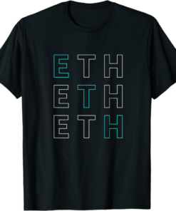 Ethereum T-Shirt Eth Ticker Camiseta Crypto