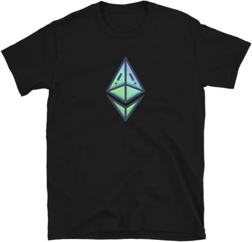 Ethereum T-Shirt Logo Rainbow Eth Crypto Prism Camiseta