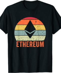 Ethereum T-Shirt Retro Eth Cryptocurrency Token