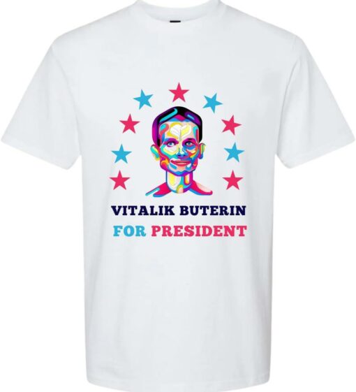 Ethereum T-Shirt Vitalik For President For Crypto Enthusiast