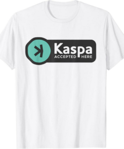 Kaspa T-Shirt Aceptado Aqu� Kas Crypto Solana Hbar Cardano