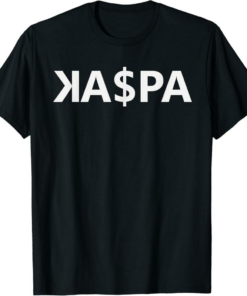 Kaspa T-Shirt Camiseta Crypto Negro Cryptocurrency Trader