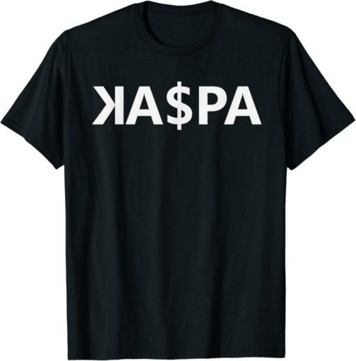 Kaspa T-Shirt Camiseta Crypto Negro Cryptocurrency Trader