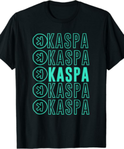Kaspa T-Shirt Camiseta Vibrant Crypto Colors Bold Miner