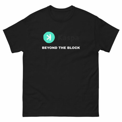 Kaspa T-Shirt Crypto Beyond The Block Cryptocurrency