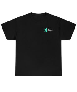 Kaspa T-Shirt Kas Logo Cryptocurrency Trader