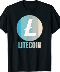 Litecoin T-Shirt Crypto Pastel Colors LTC Cryptocurrency