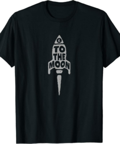 Litecoin T-Shirt Litecoin To The Moon Cryptocurrency Trader