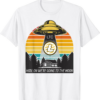 Litecoin T-Shirt To The Moon Crypto LTC Cryptocurrency Ufo