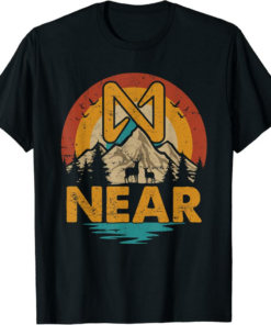 NEAR Protocol T-Shirt Vintage NEAR Token Retro Sunset Crypto