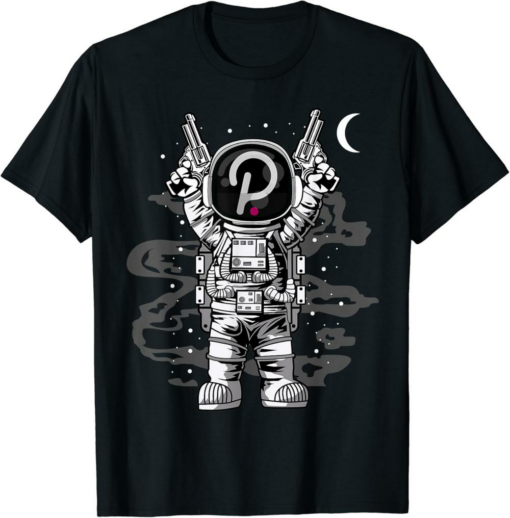 Polkadot T-Shirt Astronaut Coin DOT To The Moon Crypto