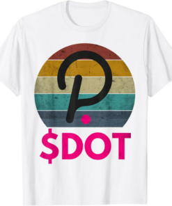 Polkadot T-Shirt DOT Coin Crypto Currency Vintage Retro