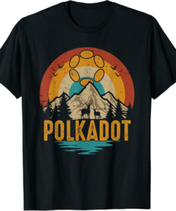 Polkadot T-Shirt Vintage DOT Token Retro Sunset Crypto