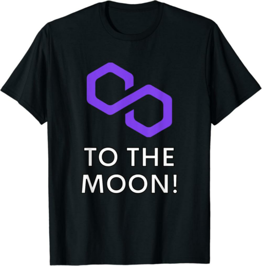 Polygon T-Shirt Coin To The Moon Matic Crypto