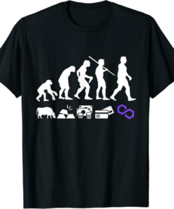 Polygon T-Shirt Evolution Of Money A Matic Crypto