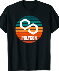 Polygon T-Shirt Matic Crypto Modern Cool Design