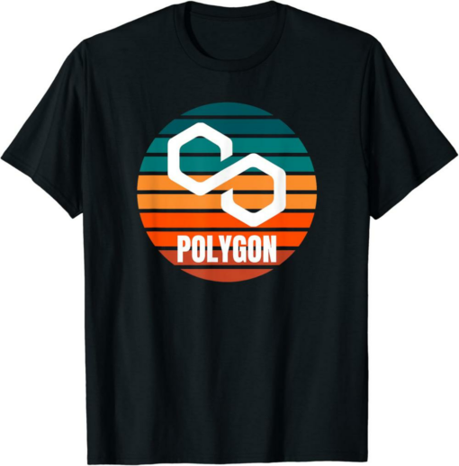 Polygon T-Shirt Matic Crypto Modern Cool Design