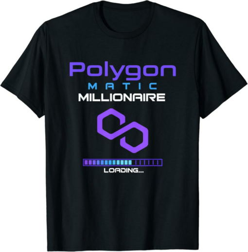 Polygon T-Shirt Matic HODL Cryptocurrency Rich Millionaire