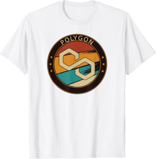 Polygon T-Shirt Matic Vintage Crypto Retro Art