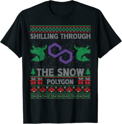 Polygon T-Shirt Shilling Through The Snow Matic Coin Crypto