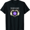 Polygon T-Shirt Till Death Skeleton Heart Crypto Coin Matic