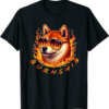 Shiba Inu T-Shirt Coin Burn SHIB Crypto SHIB Flames