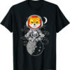 Shiba Inu T-Shirt Crypto Token Coin Spacesuit Moon SHIB Army