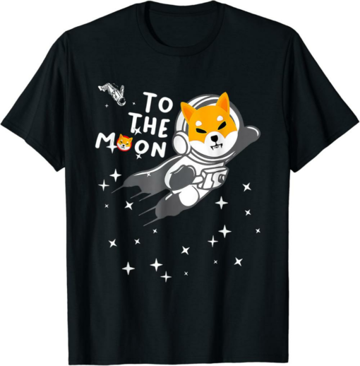 Shiba Inu T-Shirt Cryptocurrency Coin Hold To The Moon Funny