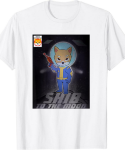 Shiba Inu T-Shirt SHIB To The Moon Crypto Astronaut Coin