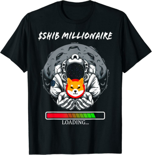 Shiba Inu T-Shirt Shiba Coin The Millionaire Loading Token