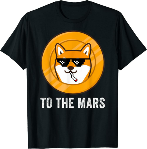 Shiba Inu T-Shirt To The Mars Token Coin SHIB Crypto Hodl