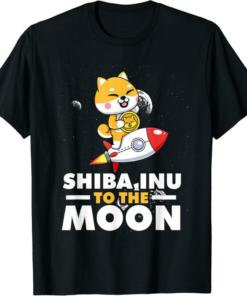 Shiba Inu T-Shirt To The Moon Crypto Coin For A Hodler