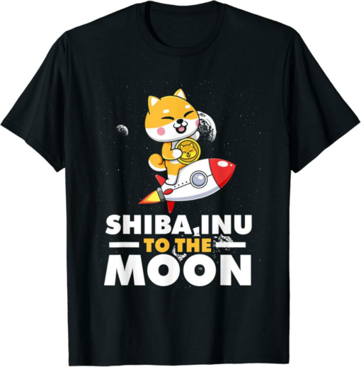 Shiba Inu T-Shirt To The Moon Crypto Coin For A Hodler