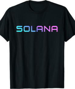 Solana T-Shirt Colorful SOL Crypto Blockchain For Hodler