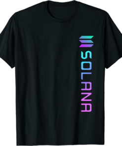 Solana T-Shirt Colorful SOL Logo Crypto Blockchain Sol