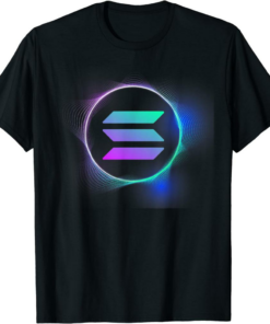 Solana T-Shirt Cool Colorful SOL Crypto Logo For Investors