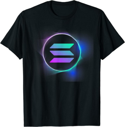 Solana T-Shirt Cool Colorful SOL Crypto Logo For Investors