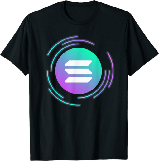 Solana T-Shirt Cool SOL Crypto Coin Blockchain To The Moon