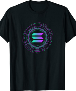 Solana T-Shirt Crypto SOL Token Cryptocurrency