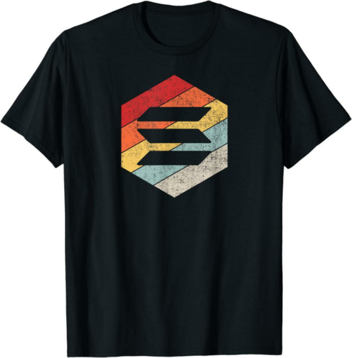 Solana T-Shirt Crypto Vintage Retro