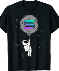 Solana T-Shirt Cryptocurrency Talk Funny Hodl Moon Astronaut